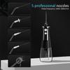 Portable Oral Irrigator Water Flosser Dental Water Jet Tools Pick Cleaning Teeth 300ML 5 Nozzles Mouth Washing MachineFloss