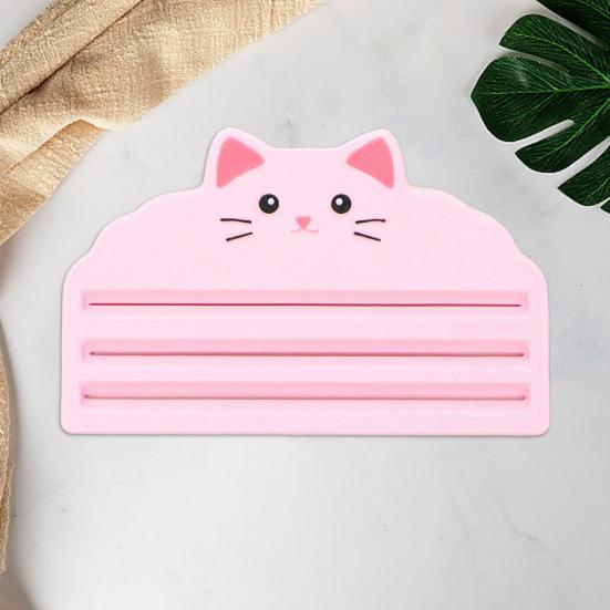 Выдавливатель для кошачьего корма 3 слота Скребок для палочек-лакомств для кошек Напечатанный на 3D-принтере Инструмент для кормления кошачьими снеками-полосками для пюре и жидких лакомств