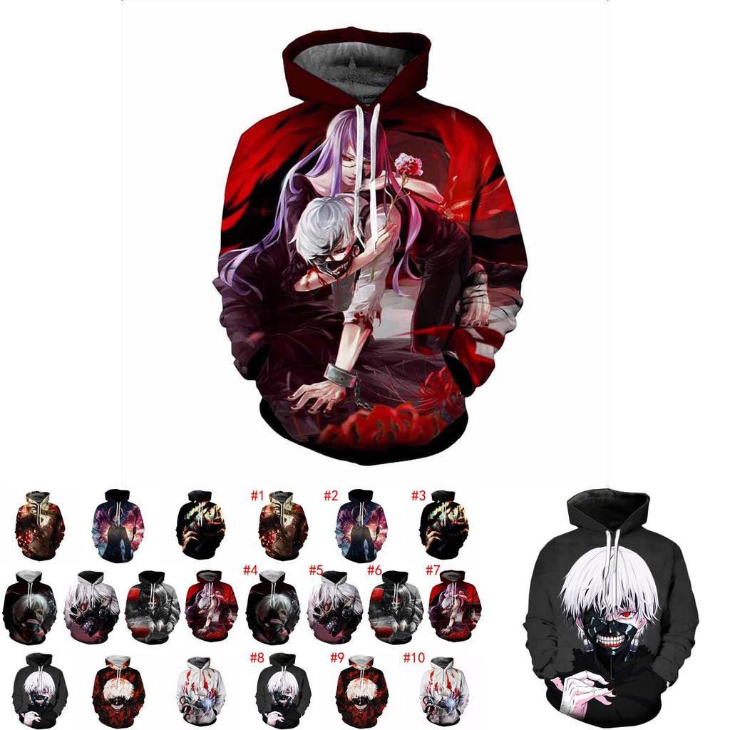 Unisex Tokyo Ghoul Cosplay Hoodie Sweater With Comfortable Cotton Blend Fabric And Stylish Design