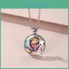 Изысканное мультяшное ожерелье-подвеска «Кукольный домик Габби» с потрясающей стеклянной деталью для всех