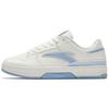 Classic Color Block Non-Slip Wear-Resistant Low-Top Skate Shoes Women Sneaker White Blue 122518010-5