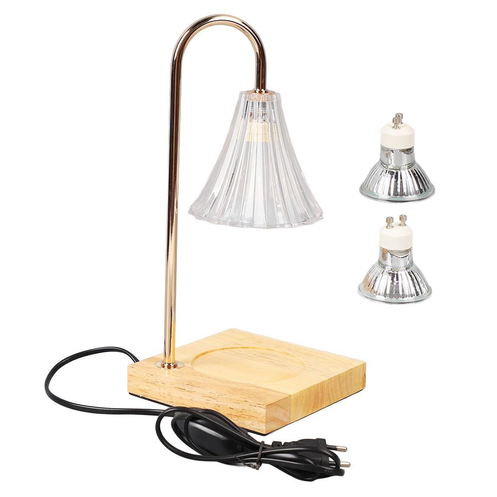 Подогреватель свечей, декоративная электрическая лампа для плавления воска с регулируемой яркостью, с деревянной основой, ЕС