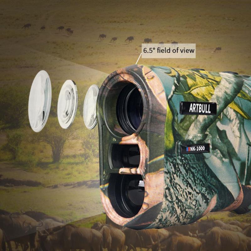 Многофункциональный монокуляр с лазерным дальномером 1000 м для охоты, гольфа, наружного наблюдения, измерительный инструмент для охоты