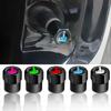 AUTCOAT 4Pcs/Set Tire Valve Caps,Premium Metal Rubber Seal Tire Valve Stem Caps Dust Proof Covers Universal Fit for Cars Valve Stems 1