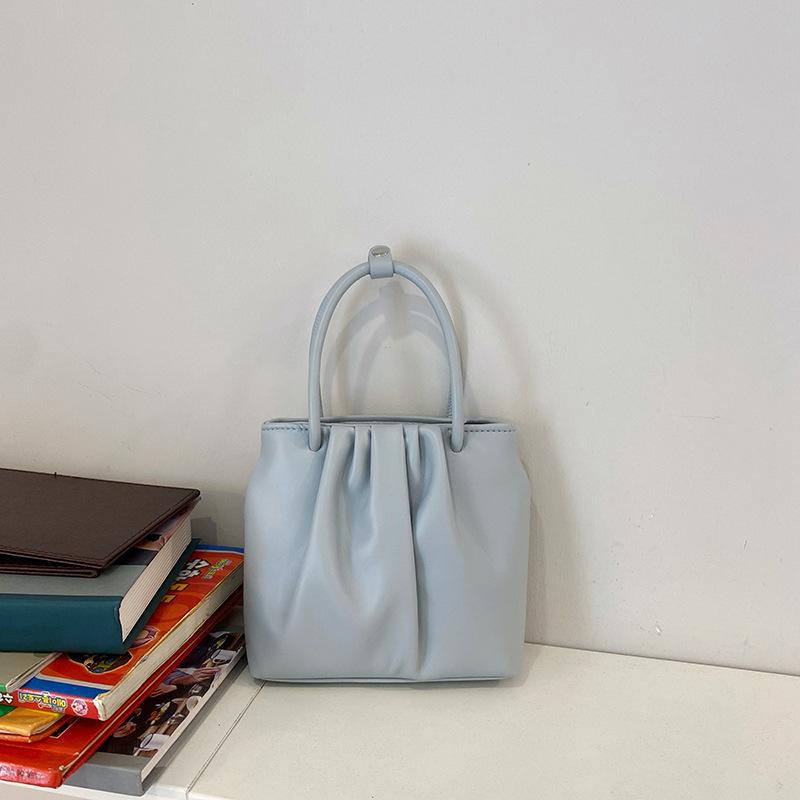 Квадратная плиссированная универсальная маленькая сумка женская весенне-летняя новая мягкая портативная повседневная на плечо сумка-мессенджер тренд