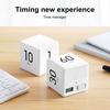 Cube Timer 15/20/30/60 Minutes Countdown Rotation Timer for Tasks Work Study Kitchen Silent Alarm