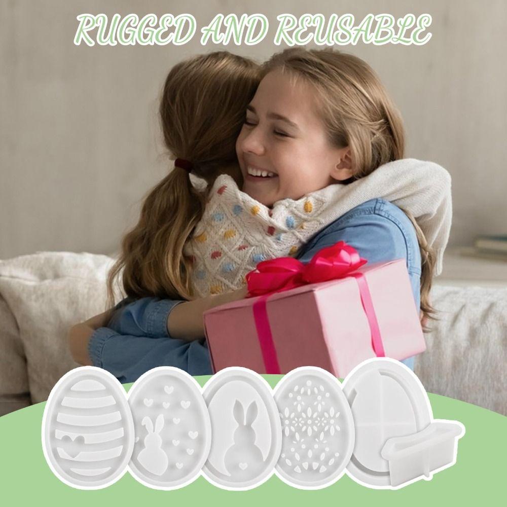 Форма для лампы в виде пасхального кролика своими руками, ажурная форма для кролика из эпоксидной смолы, полая форма для лампы, пасхальное украшение