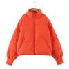 Women's Winter Stand Collar Puffer Jacket Baggy Short Padded Down Coats Cropped Puffer Long Sleeve