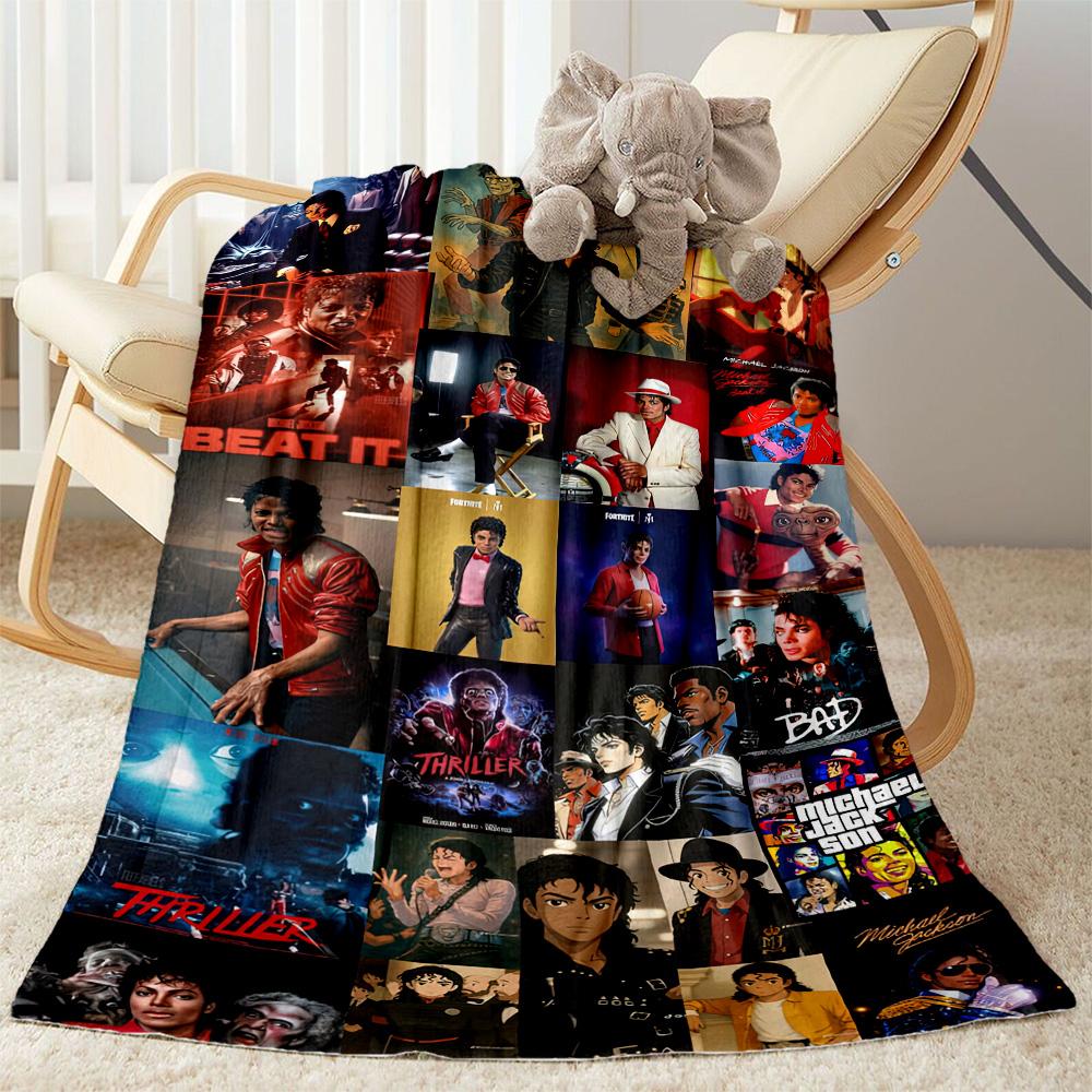 Michael Jackson 36 Blanket Soft & Cozy Suitable for Livingroom Office Chair Sofa for All Seasons Playful Design Birthday Christmas Gift Blanket