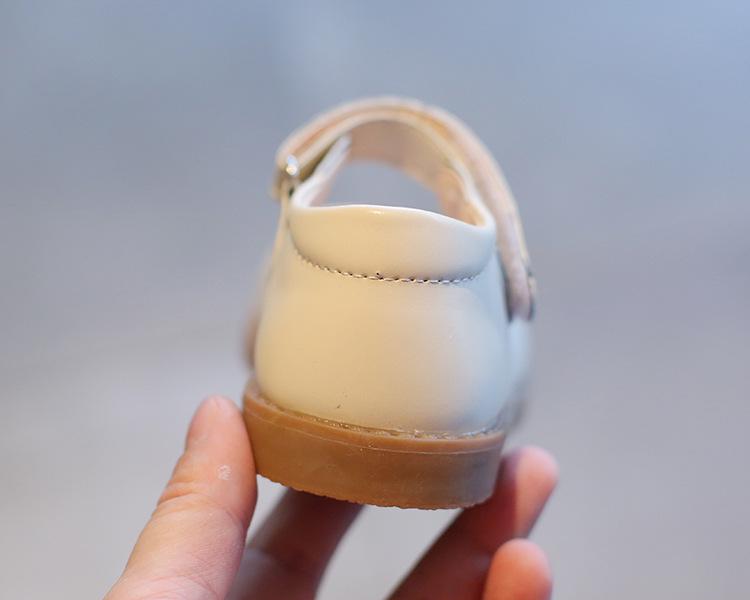 Детские туфли из кожи на липучках в стиле ретро — весна 2022 г. Туфли принцессы для девочек в модном черном цвете