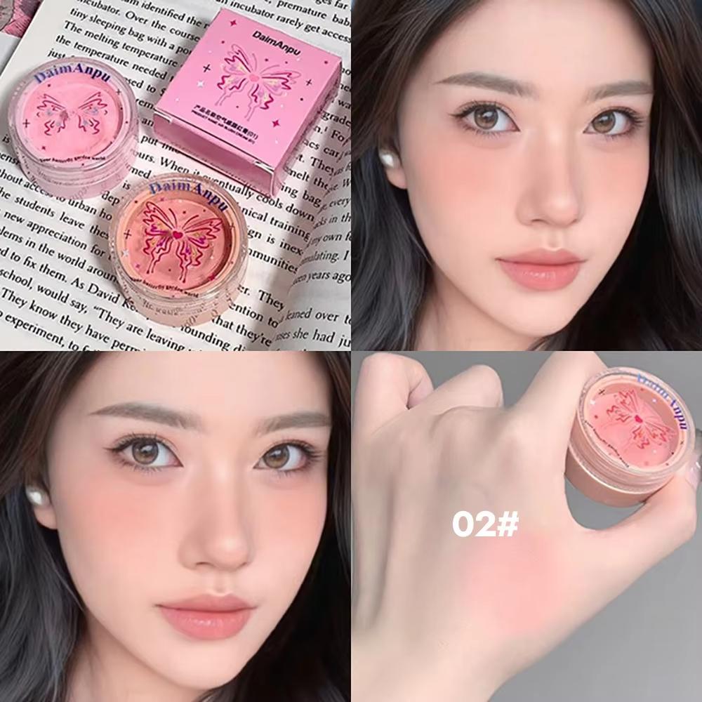Airy Blush Clay Pigmented Powdery Cream Blusher DaimAnpu Long-Stating Tender Look Uplifting Color Matte Girlish Blush