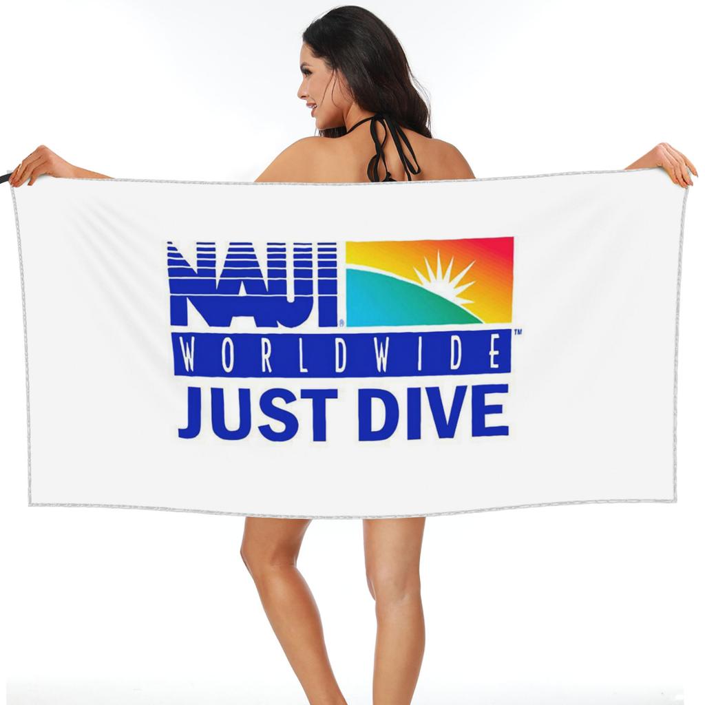 NAUI the Difinition Of Diving Beach Towel Soft Microfiber Quick Dry Absorbent Quick Towels For Mountain Climbing
