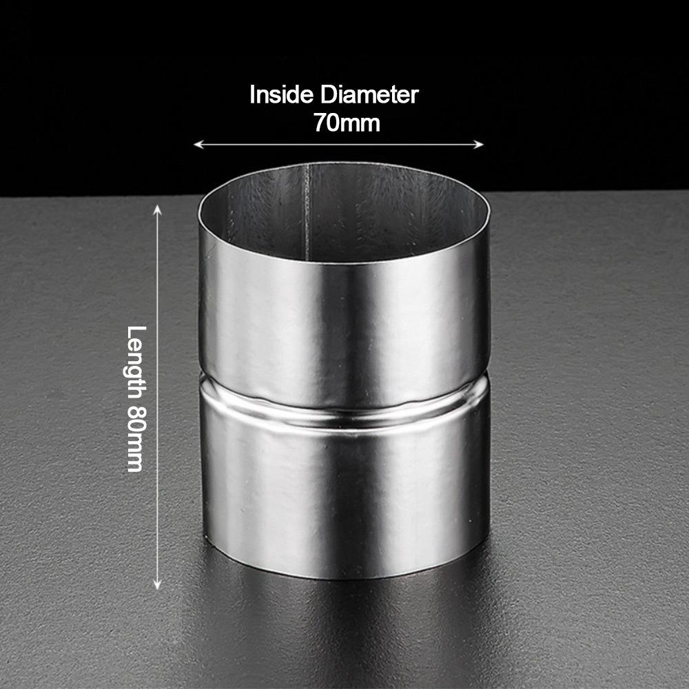 Новый фитинг для труб из нержавеющей стали, круглый прямой, серебристый переходник для труб