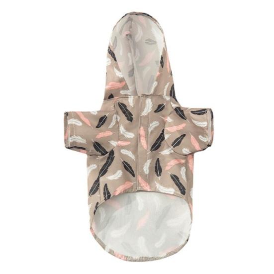 Плащ с капюшоном для домашних животных с принтом, водостойкий, многофункциональная летняя уличная одежда для домашних животных, плащ для собак, куртка, товары для домашних животных