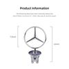 UPYLC1 2026 Hot For Mercedes Benz AMG W204 W205 W203 W211 W212 W213 W201 W210 W124 Car Engine Hood Emblem Front Bonnet Chrome Mark Acce