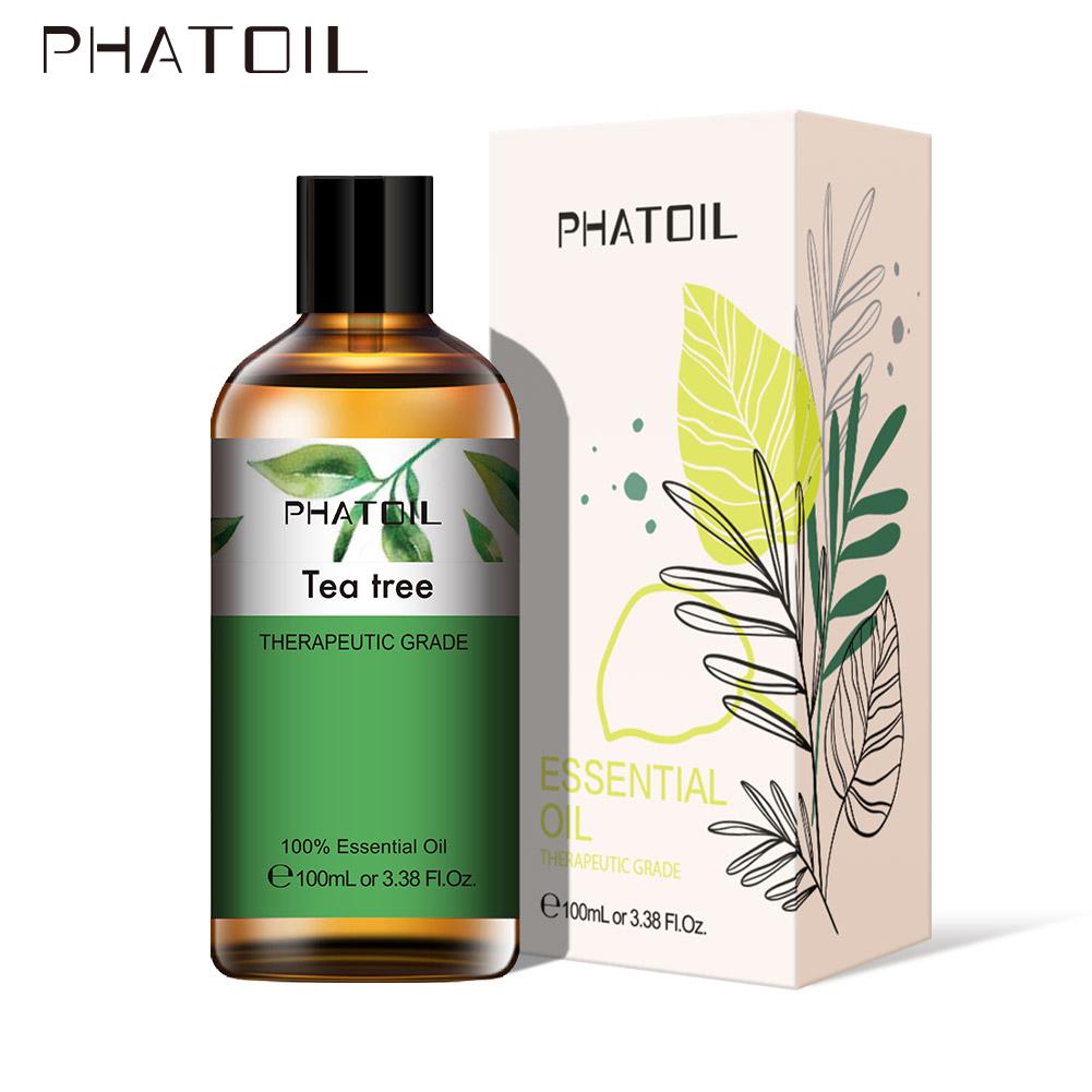 PHATOIL 5 мл/10 мл/15 мл/30 мл/100 мл Эфирные масла чайного дерева для ароматерапии Увлажнитель Диффузоры Снимают стресс Натуральные масла чайного дерева