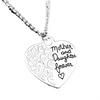 Mother And Daughter Love Forever Hollow Heart Pendant Necklace Mother's Day Gift