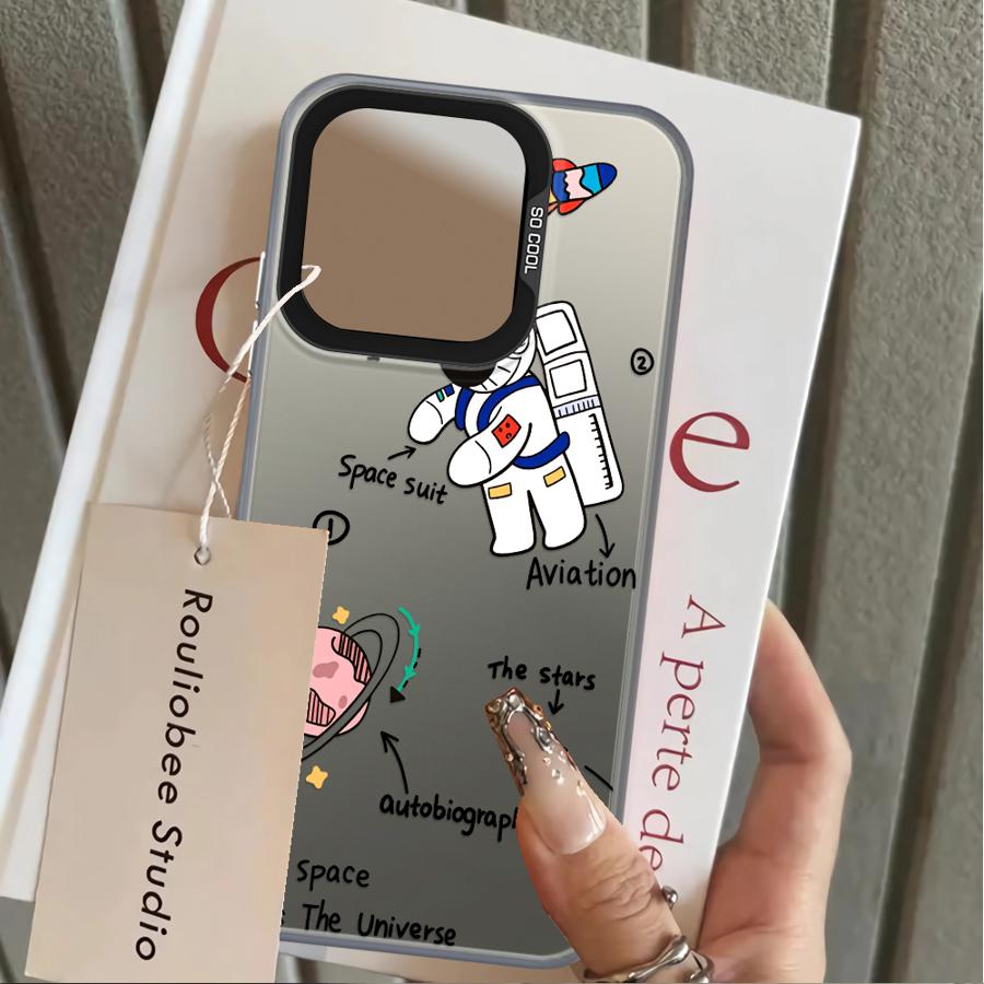 Case for Xiaomi Poco C50 X3 Pro F4 X3 NFC C51 X5 F3 GT Back Phone Cover Cartoon Astronaut