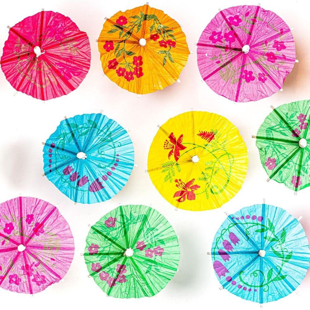 10cm Cocktail Umbrell Disposable Cocktail Fork New Dessert Salad Stick Food Cupcake Fruit