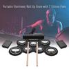 Folding Silicone Hand Roll Usb Electronic Drum Portable Practice Drums Pad Kit With Drumsticks