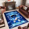 Personalized Crystal Velvet Carpet Custom Name Text,Astro Bot Anti Slip Area Rug For Home Decoration