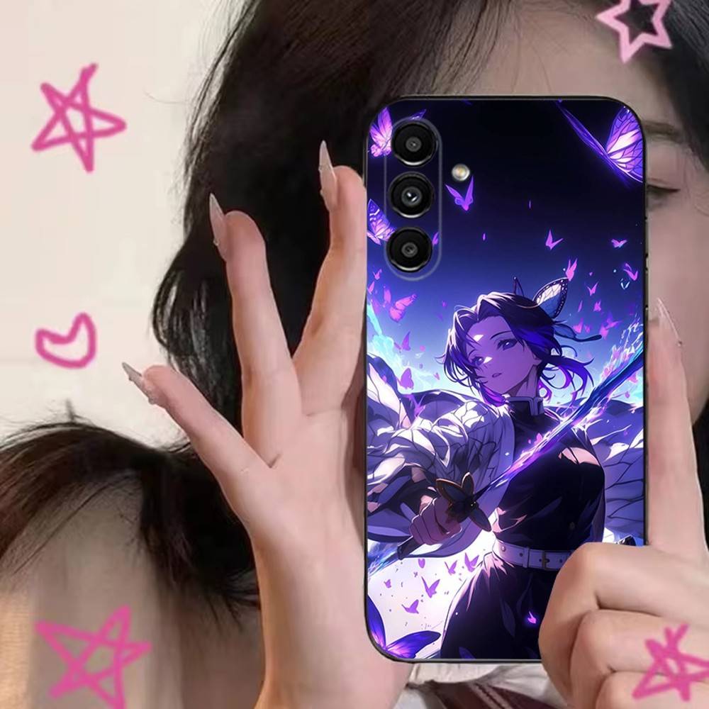 Чехол для телефона S-Shinobu Kocho для Samsung S24,S21,S22,S23,S30,Ultra,S20,Plus,Fe,Lite,Note,10,9,5G Черный Мягкий Чехол