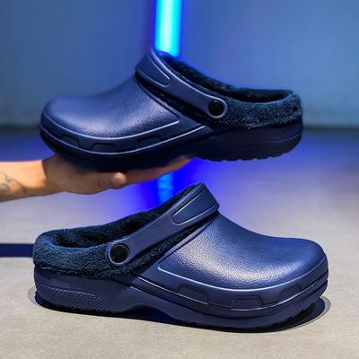 Женская садовая обувь, уличные водонепроницаемые плюшевые меховые сабо, многоцелевые домашние тапочки, противоскользящие теплые тапочки