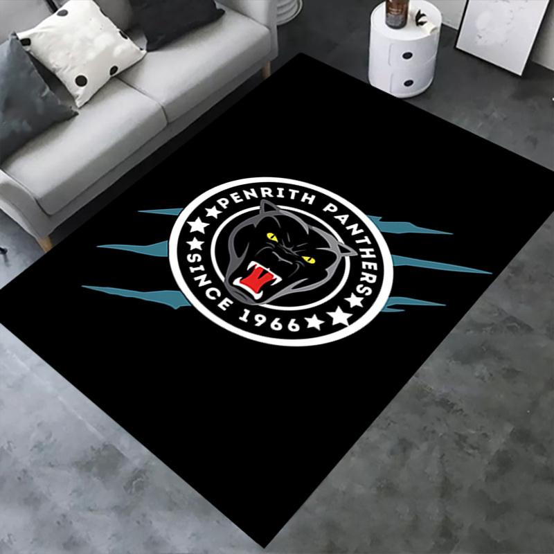 1pc Panther,Logo,Sports Office Carpet Soft Polyester Entrance Carpet Washable Non slip Machine Washa