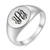 Кольцо из нержавеющей стали с 26 буквами английского алфавита, серебристого цвета, простое и удобное женское кольцо из титановой стали.