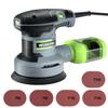 WORKPRO Sander Electric Sander Random Sander 300W 13000RPM 6 Level Speed Control High Dust Collection System Velcro Type 20 Sandpaper Finishing Sander