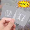 Self Adhesive Wall Hooks Transparent Double-Sided Hook for Kitchen Bathroom Storage Hanger Plug Sucker Holder Home Organizer