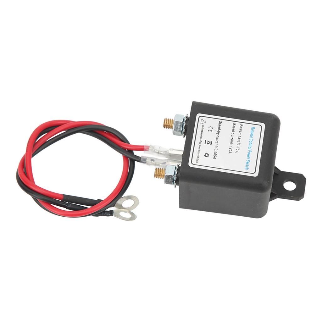 Car Battery Disconnect Switch Power Cut Off Kill Switch with Remote Control Copper Terminal for Auto