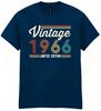 Casual Fashion 1966 Vintage Limited Edition T Shirt 60th Anniversary Funny Gift for 60th Birthday for Both Men and Women