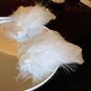 Pearl White Swan Hairpin Balletcore Ballet Pearl Barrettes Jewelry Feather Hair Clips  Women
