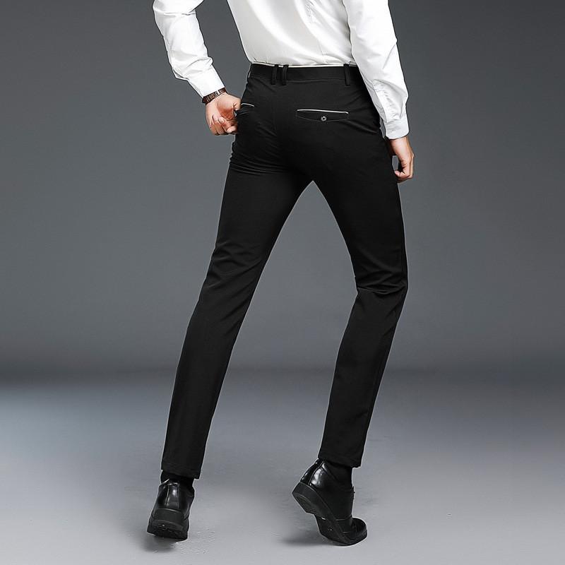 Premium Quality Fashion Young Men's Tight Slim Pants Casual Basic Stretched Trousers