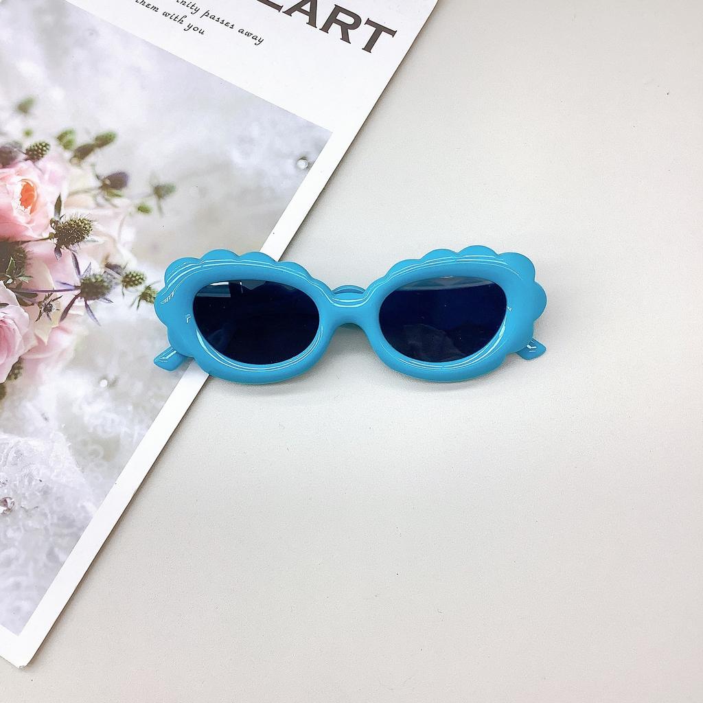 Модные детские солнцезащитные очки, симпатичные овальные солнцезащитные очки для девочек, защита от солнца, защита от ультрафиолета, очки для мальчиков