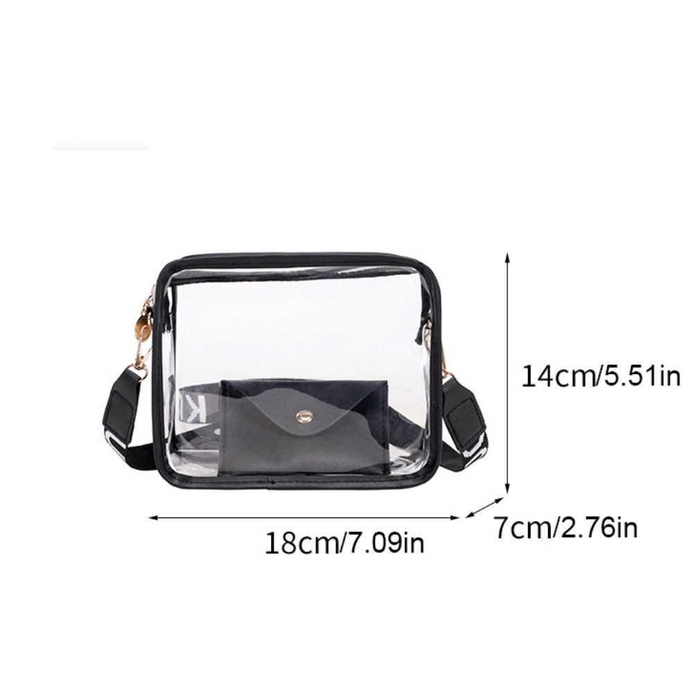 Purse PVC Jelly Bag Korean Style Shoulder Bag Fashion Transparent Crossbody Bag Streetwear