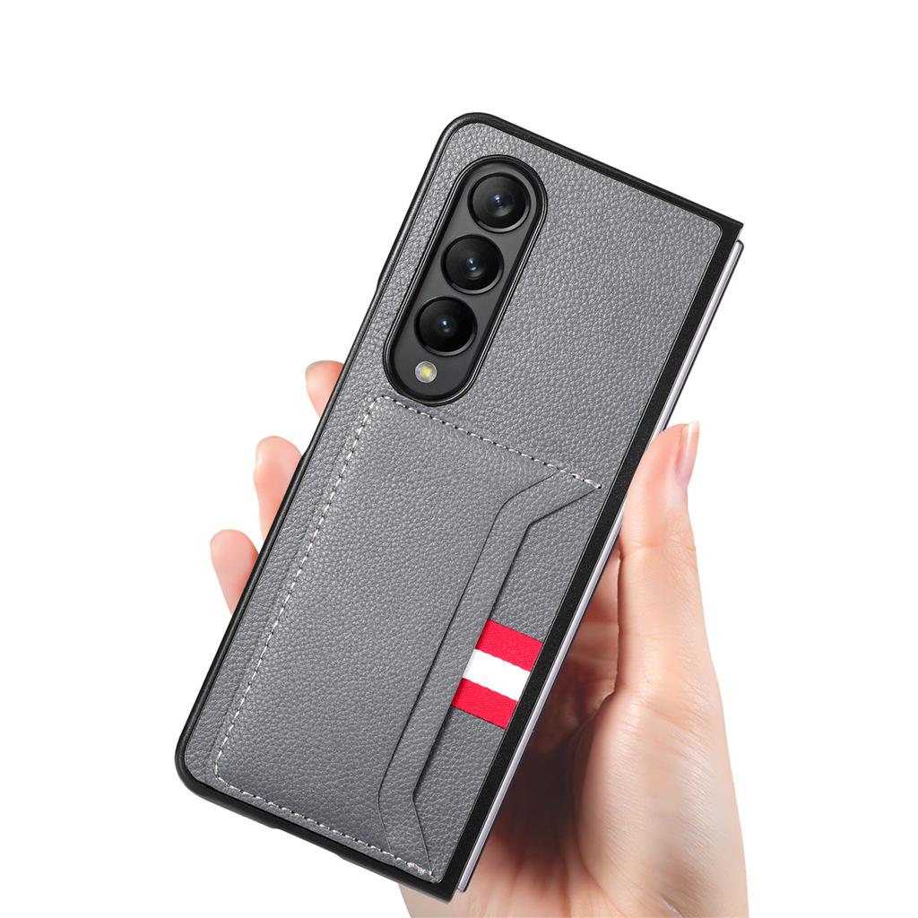 Кожаный деловой чехол с слотом для карт для Samsung Galaxy Z Fold 4 Fold3 Fold4 Fold2 Fold 3 2 5g Zfold4, матовая сумка для телефона
