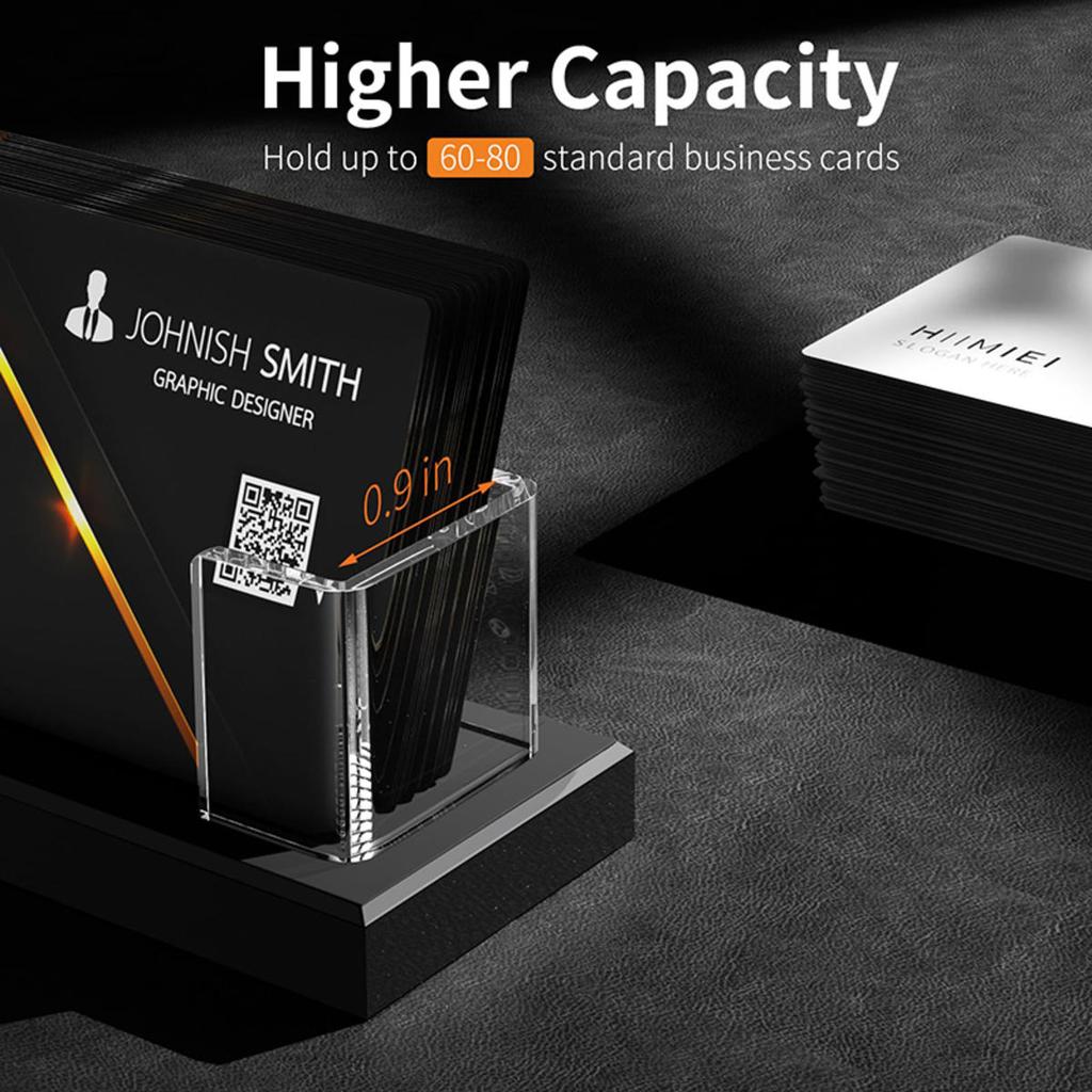 Transparent Lightsaber Display Stand Desktop Acrylic Decorative Rectangular Holder Business Card Storage Rack