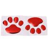 2pcs Dog Paw Car Stickers 3D Stereo Auto Body Styling Automobile Decoration Window Decals