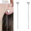 New Fashion Triangle Earrings Tassel Chain Earrings Anti -Allergic Earrings For Women Long Earrings Boucle D 'Oreille Femme