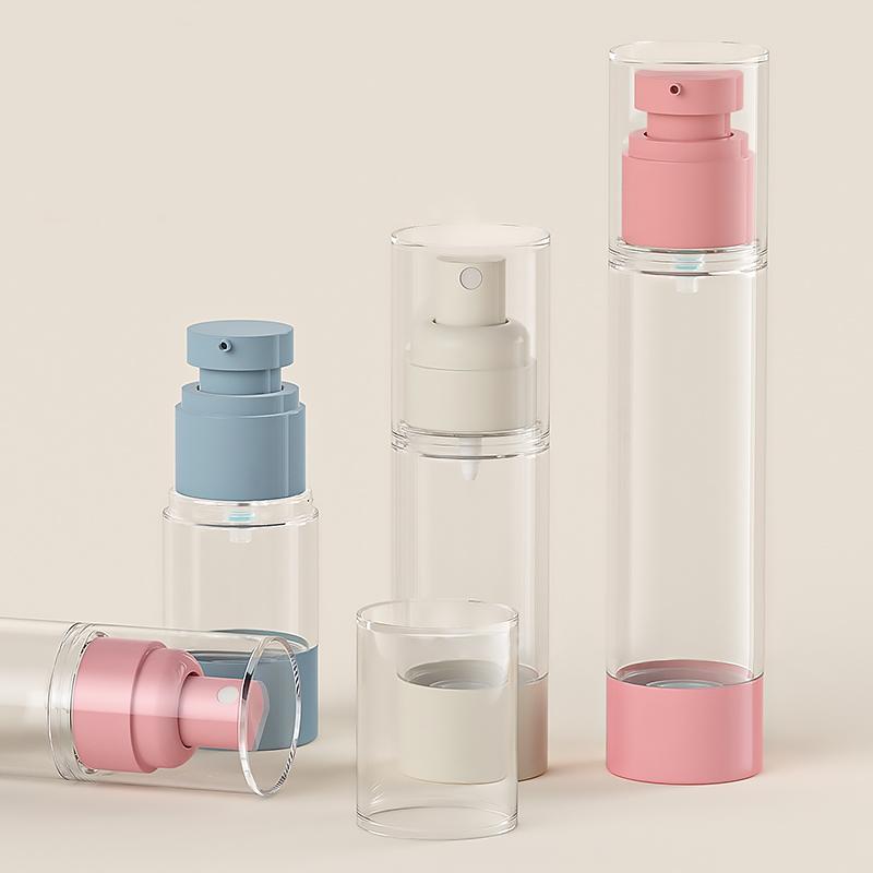 15/30/50ml Nordic Portable Vacuum Press Type Spray Bottle Vacuum Lotion Bottle Travel Cosmetic Separate Refillable Bottling