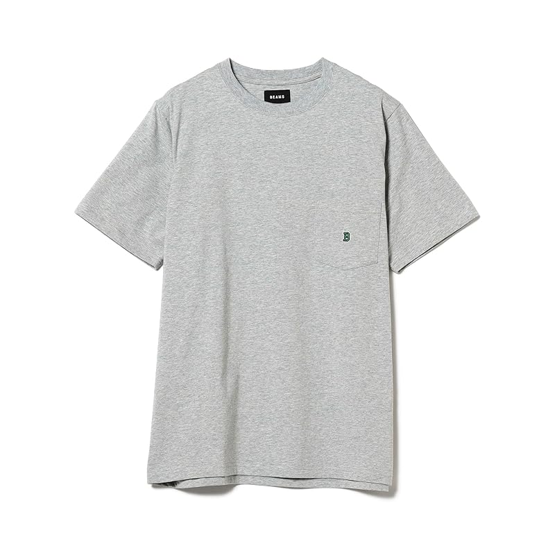 [Beams] S/S TEE B logo pocket T-shirt men's TOP_GREY XL 11041320803