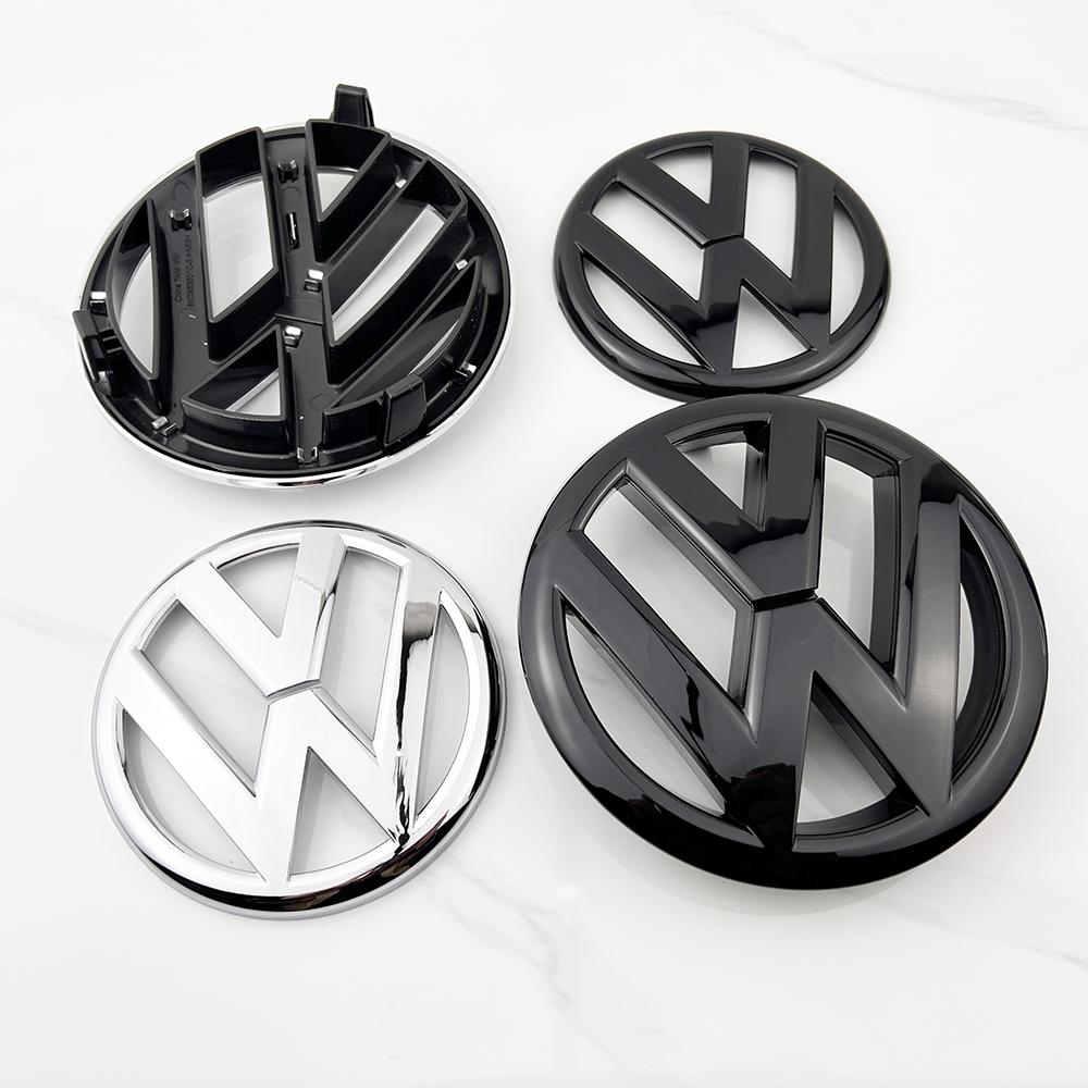 2pcs ABS 135mm Car Front Grille Badge and 110mm Rear Trunk Emblem Lid Logo Accessories For VW Golf 6 MK6 5K0853601C 5K0853630