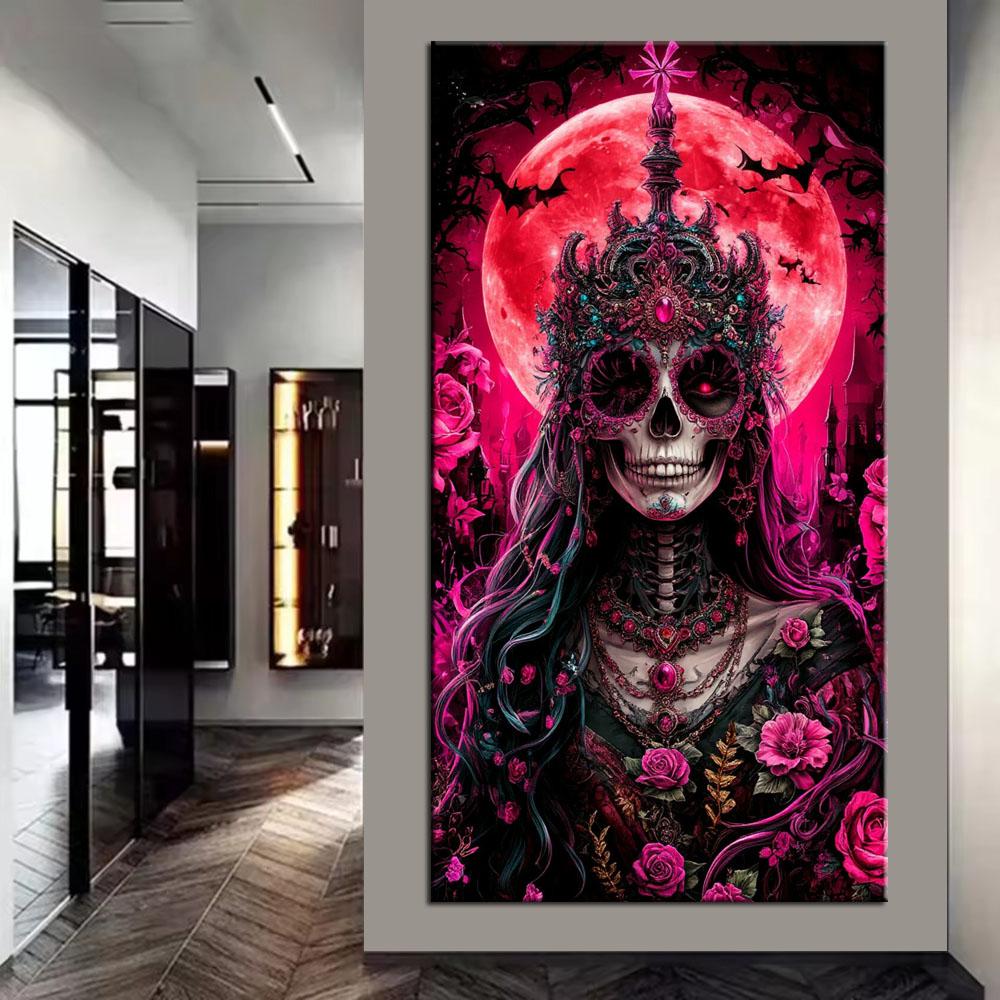 Fantasy Death's Skull Picture DIY Diamond Painting Cross Stitch Full Drills Diamond Mosaic New Collection Home Decor