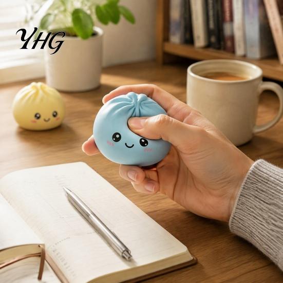 Stocking Stuffers for Kids 2026 Christmas Squeeze Toy Advent Calendar, 24-Day Dumpling Bun Fidget Anxiety Relief Toys Countdown Box, Soft TPR