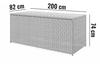 Scatola Garden Cushion Box 200X82X74 1181L Oltre Royal Gray Technorattan Homms