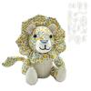 13 Pcs/Set Lion Sewing Patterns for Beginners Stuffed Animal Toy Sewing Pattern with Templates Reusable Quilting Ruler Set