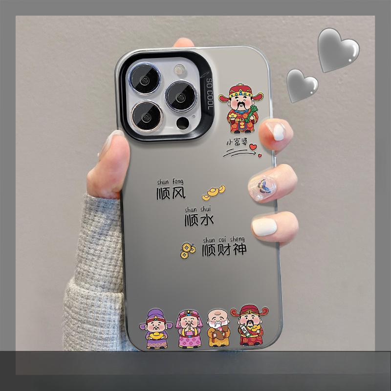 Применимо к Apple 13 Чехол для мобильного телефона iPhone 15 Плавный ход и богатая подставка 14 Цвет серебристый матовый 12 Расширенный
