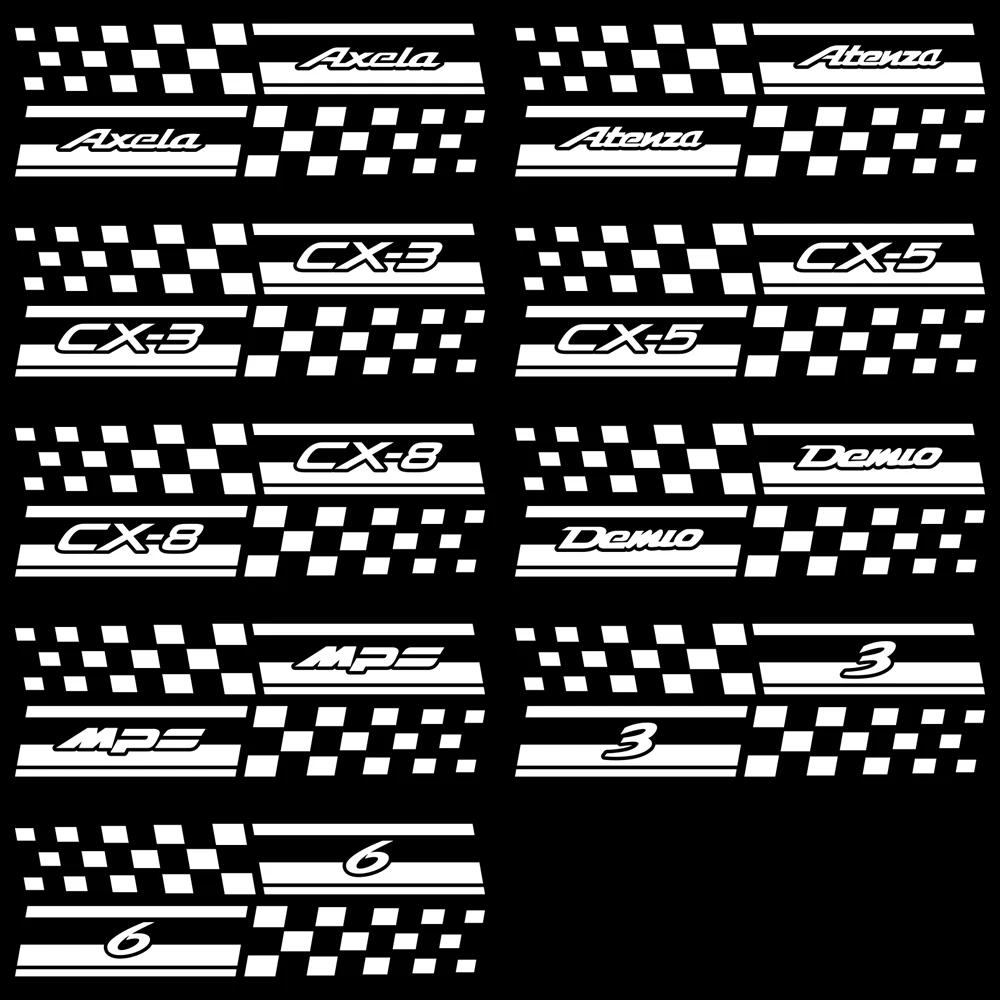 2PCS Car Window B Pillars Decorative Stickers Column Decals for Mazda 3 Mazda 6 CX-5 Car Exterior Accessories